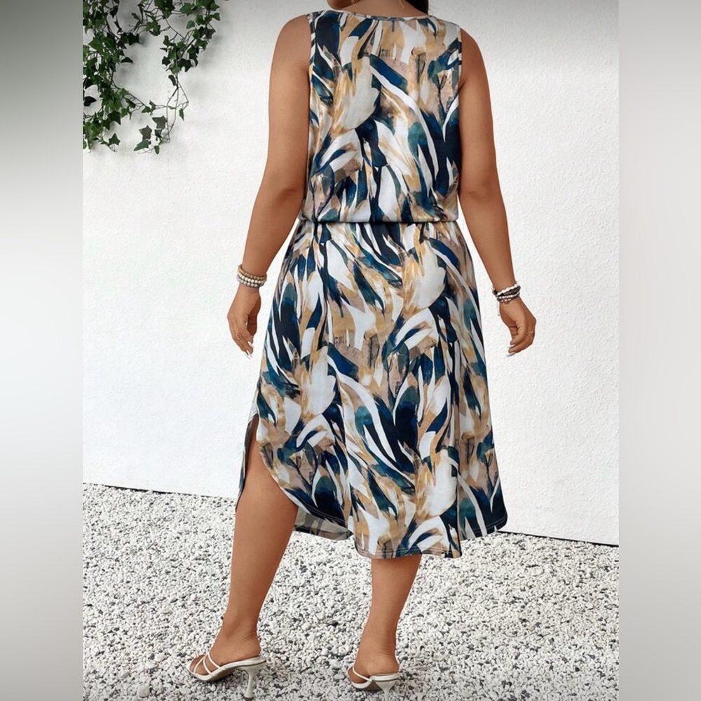 SHEIN Curve Elegant Multicolor Top - Picture 2 of 7